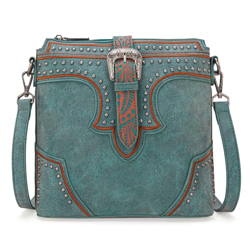 Image of Montana West Western Crossbody Bags for Women Embroidered Denim Collection Purses