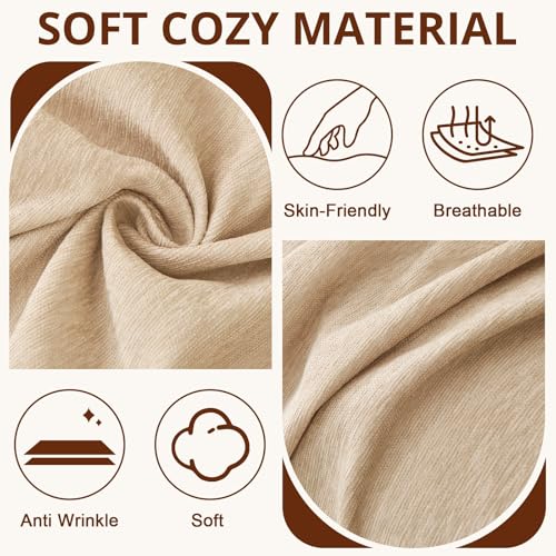 Royhom Sofa Überzug Chenille, Sofabezug L Form, Couch Überzug Ecksofa, Sofaüberwurf 2 Sitzer, Couch Überwurf mit Deko Quasten, Braun Sofa Überwurf(Khaki, 180x260cm)