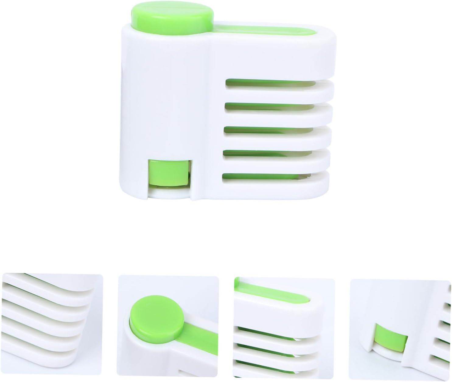 Ciieeo 6pcs Bread Slicer Food-grade Cake Cutter for Even Slicing for Toast Sandwiches Bagels More Lightweight Space-saving Kitchen Gadgets Green