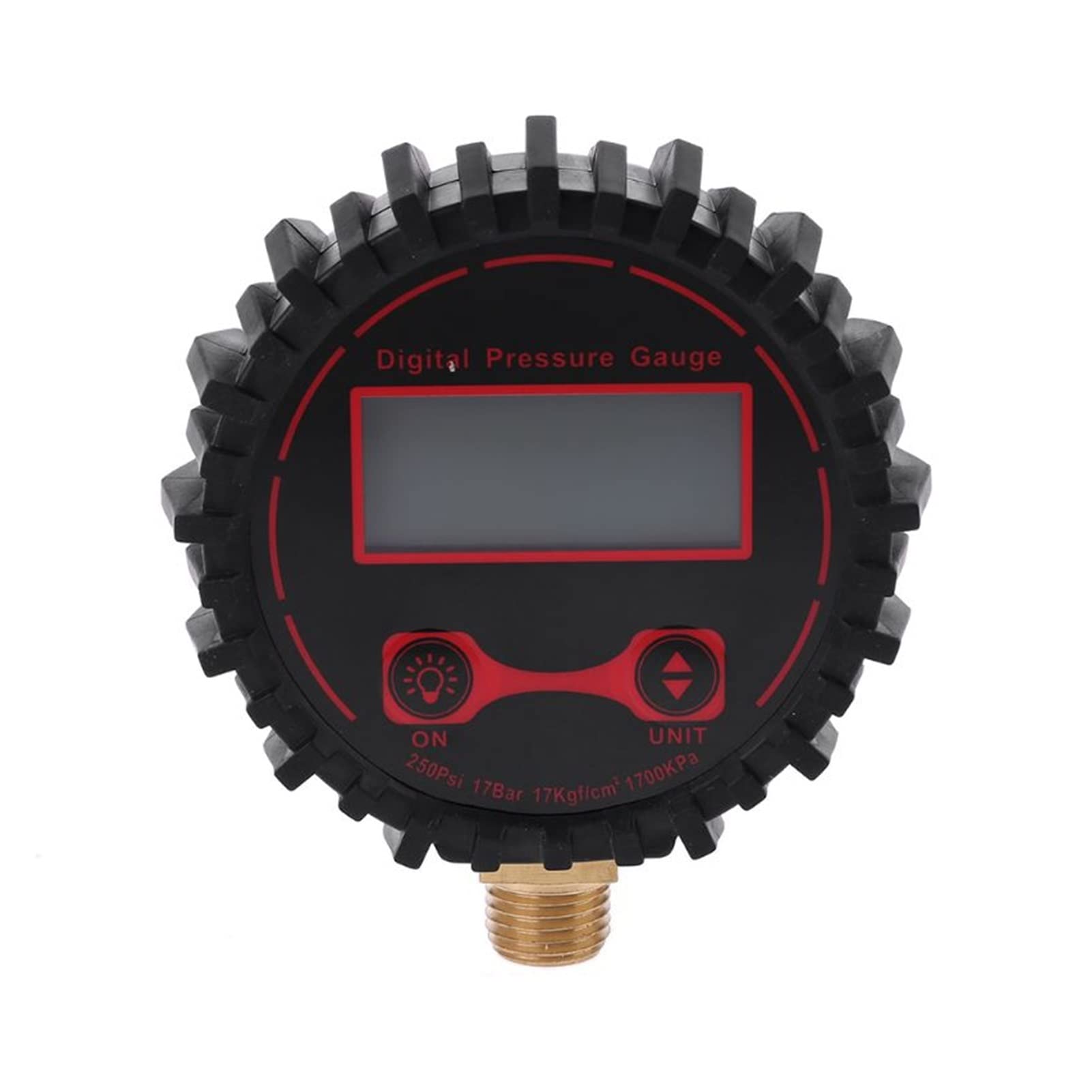 0-250 PSI Digitale manometro della Pressione dei Pneumatici 1/4 "con Torcia Adatta per Auto Camion Veicolo Bicicletta Moto misuratore di gonfiaggio Pneumatici
