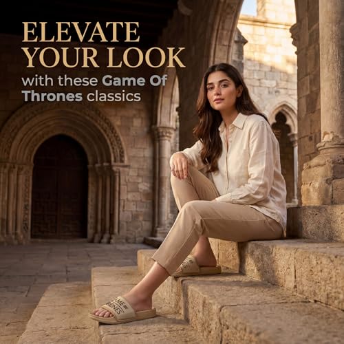 Image of YOHO Sliders for Women | Comfortable and Lightweight Slides | WB Cartoon & Comic Characters: Tom & Jerry, Big Bang Theory, Friends, Games of thrones and Wonder Woman Footwear for Girls
