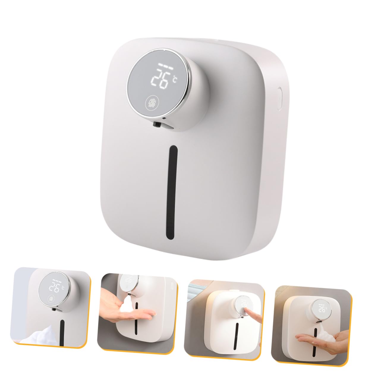 Berührungsloser Schaumseifenspender X101, USB-c, Abs, Weiß