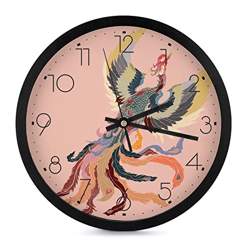 Horloge murale Phoenix ronde 25.4cm décorative à grands chiffres