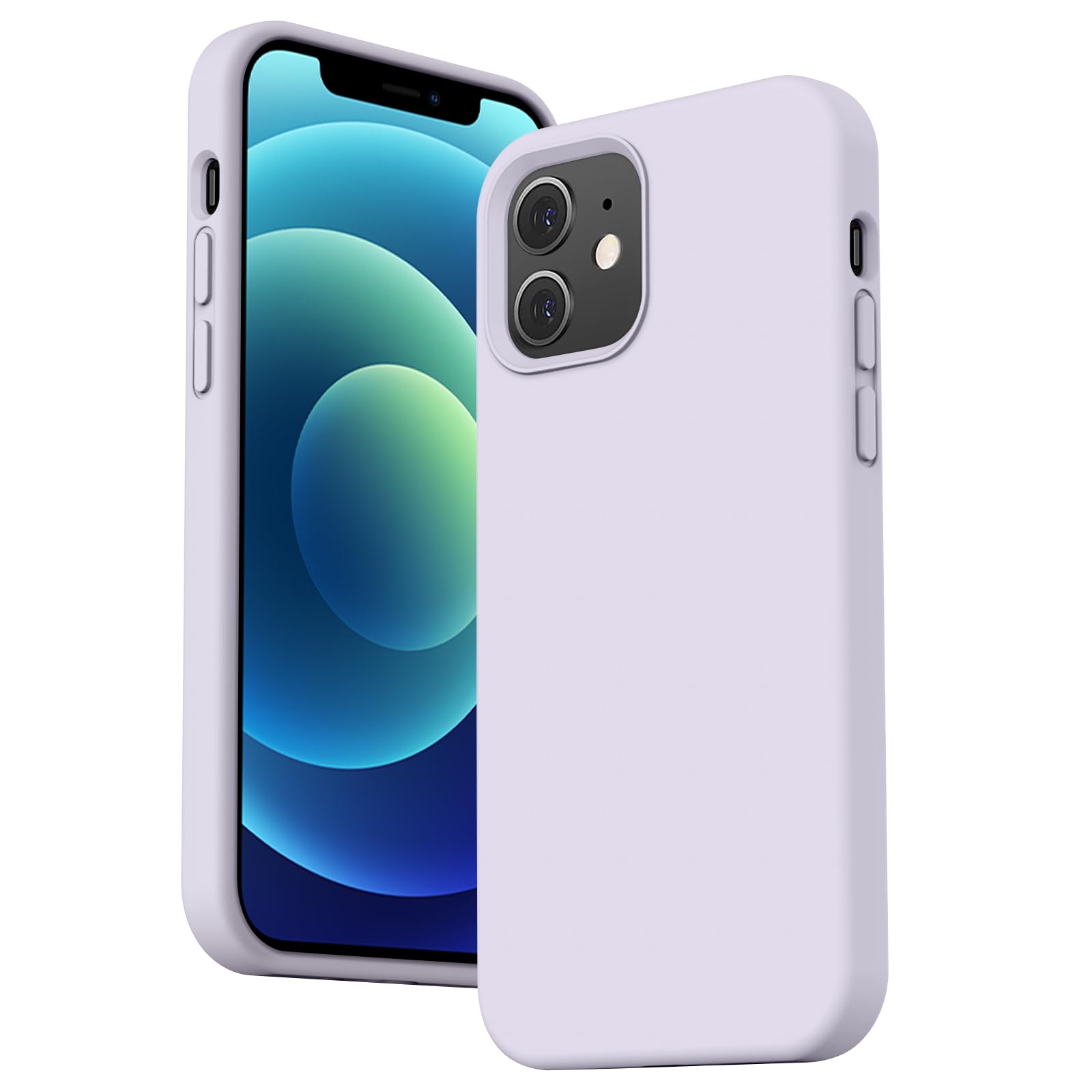 Tobfit Silicone Phone Case Compatible with iPhone 12, Soft Protective Smart Phone Back Cover for Women Men, Durable Anti-Scratch Shockproof Phone Cover for iPhone 12 Case 6.1 Inch (Purple) (B0CS5D2LMD) Amazon Price History, Amazon Price Tracker