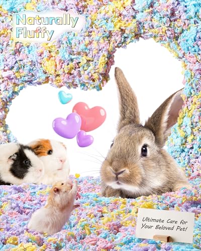 Image of BUCATSTATE Hamster Bedding 70L, Truly 99% Dust-Free Small Animal Paper Bedding Odor Control, Cozy Hamster Litter for Rabbit Rat Syrian Dwarf Hamsters Gerbils (Twilight Blue)
