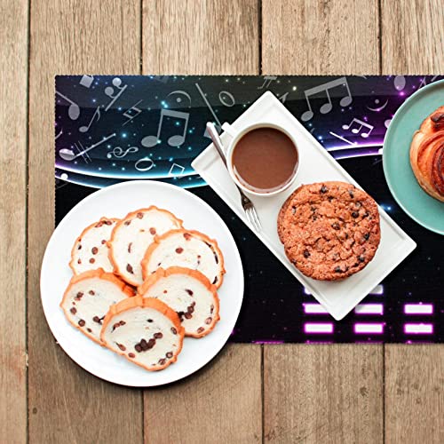 Set de table notes de musique résistant à la chaleur pour protéger votre table