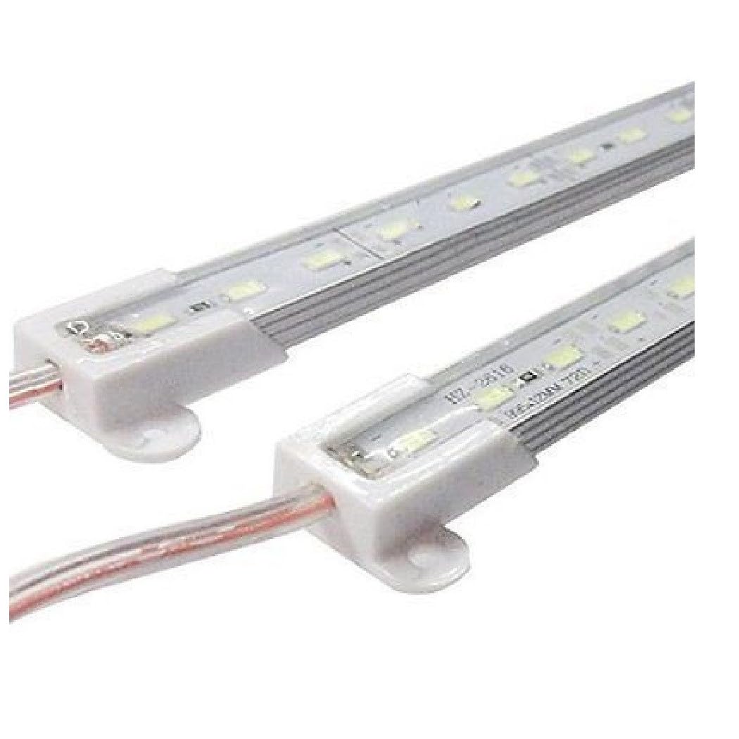 OISE ART STORE Profilo Barra Alluminio Impermeabile Profilo Barra Alluminio Impermeabile 1 Metro A 72 LED 5630 7020 5050 14w Bianco Freddo -SMD 5630