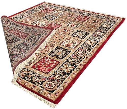 Image of Home Decore Acrylic Carpet for Your Living Room & Drawing Room Aywhere in Your Home Size - 7 X 10 Ft (RED GOM)