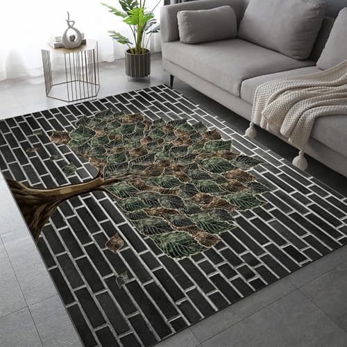Tapis antidérapant lavable Arbre de la Vie style rétro - 2