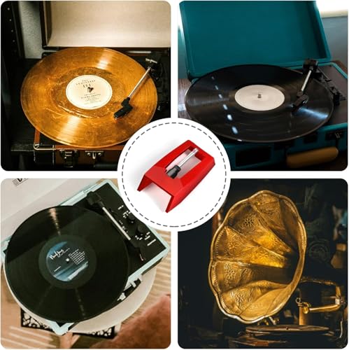 2 Stück Plattenspieler Nadel, Nadeln Für Schallplattenspieler, Plattenspieler Nadeln Ersatzzubehör, Austausch Plattenspieler Plattenspieler Nadel, Für Schallplattenspieler, Phonograph