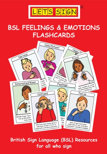 BSL FEELINGS & EMOTIONS FLASHCARDS (Let's Sign) (English Edition) Livre eBook France