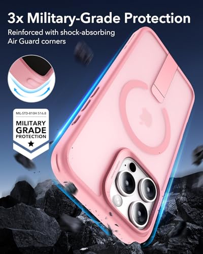 ESR for iPhone 16 Pro Max Case with Flickstand, for MagSafe, Frosted Pink - image 4