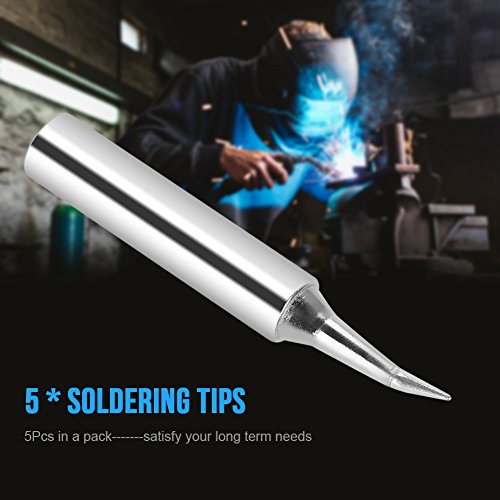 Image of 5Pcs 900M Soldering Iron Tips Solder Tip Tool Replacement for 936 Rework Station Tips