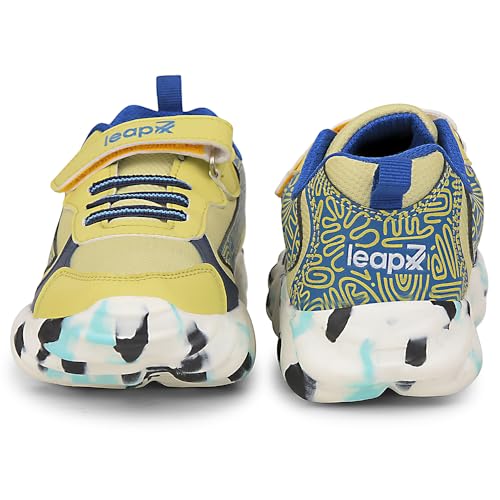 Image of Liberty Leap7x Denial-2 Sports Non Lacing Walking Shoes for Kids with EVA Sole | Suitable for Running and Jogging | Comfortable Outsole | Lightweight Durable and Cushioned Footbed