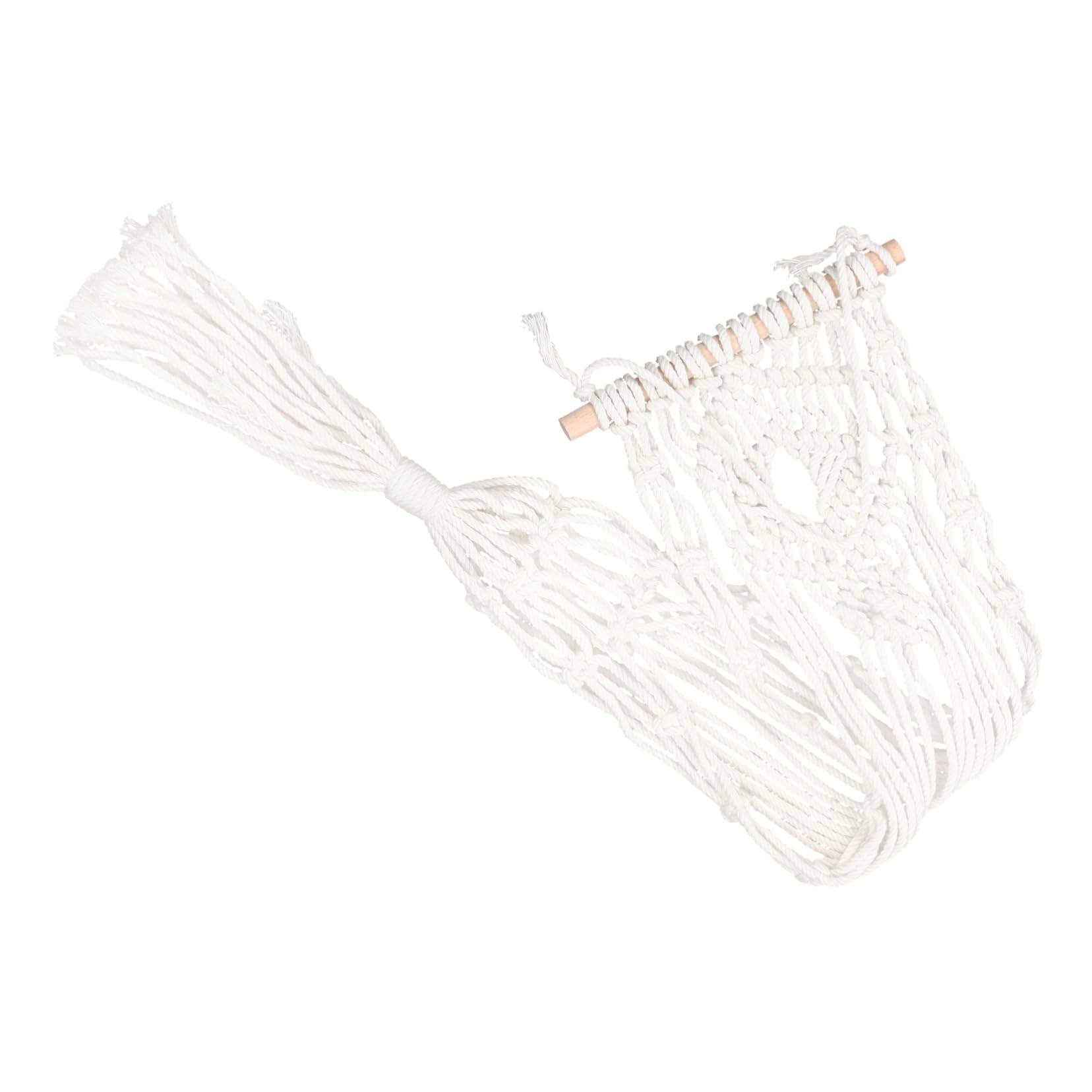 HEMOTON 3 Pièces Panier Suspendu en Corde de Coton cintres pour Plantes d'intérieur Cintre en macramé Usine Panier en Corde de Coton Fronde tissée à la Main Bambou Beige