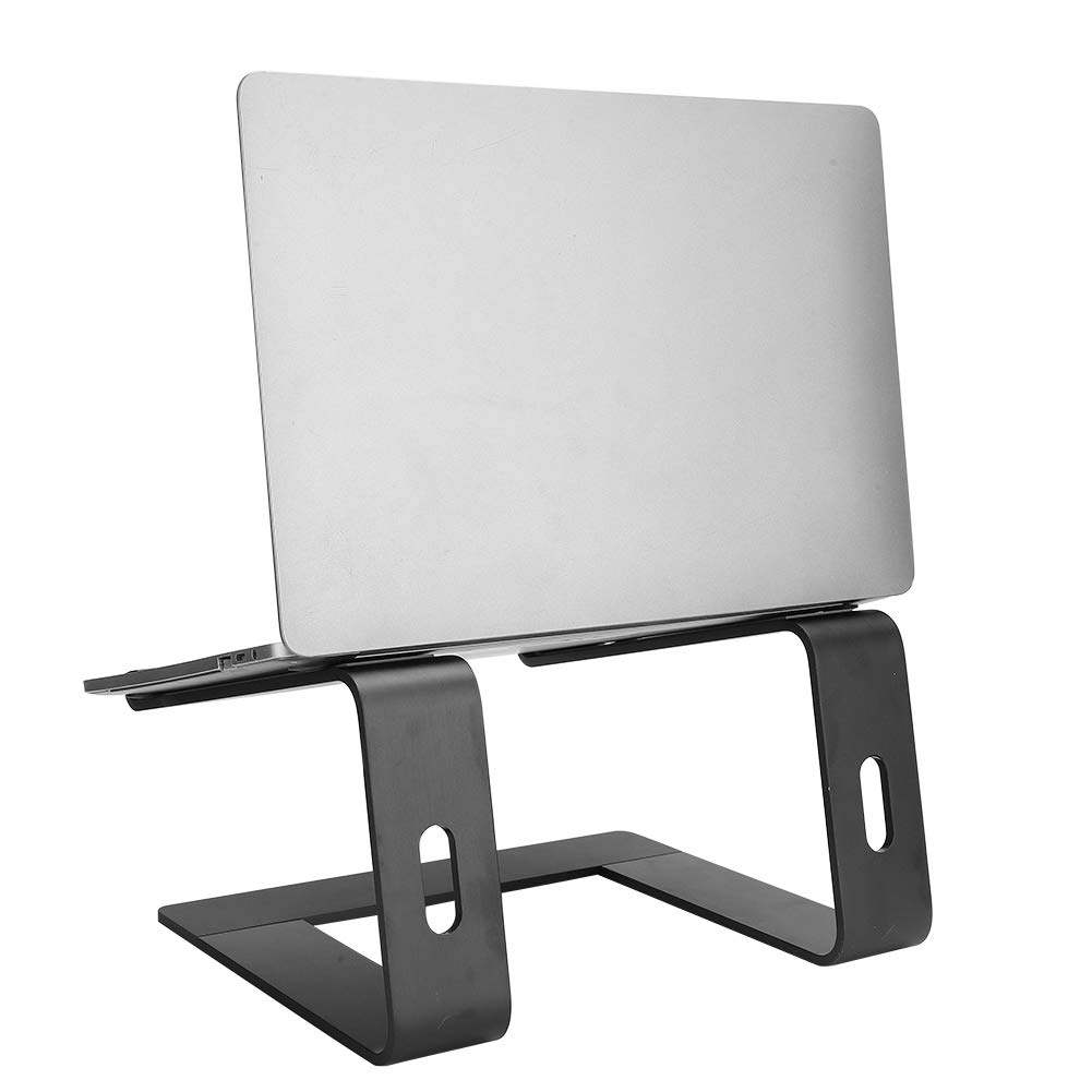Supporto verticale per laptop, staffa di dissipazione del calore per notebook, supporto ventilato in lega di alluminio per PC desktop con gestione dei cavi, ideale per un ambiente