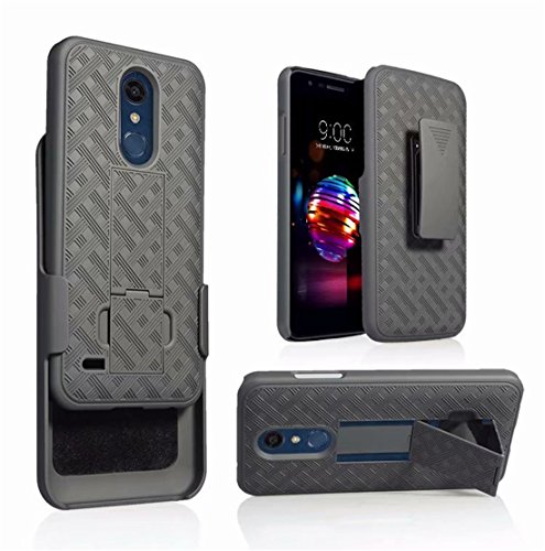 ZDYS Coque pour LG K10 2018/LG K30 avec béquille et Clip Ceinture Clip Ceinture