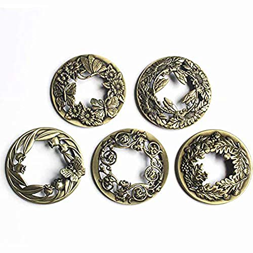 Jieqijiaju Jar Candles Toppers, Antique Candle Topper Cover Metal Candle Top Lid Accessories Shades Sleeves For Jar Candles Decor, 2.8" Diameter #TOP1