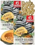 Seed Needs, Table King Acorn Winter Squash Seeds - 45 Heirloom Seeds for Planting Cucurbita Pepo - Non-GMO...