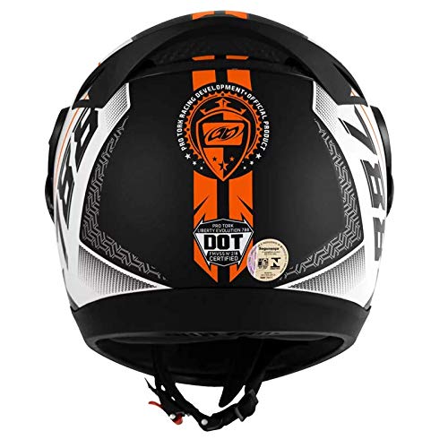 Pro Tork Capacete Evolution G6 Pro Series Fosco 58 multicor (Preto/Branco/Laranja)