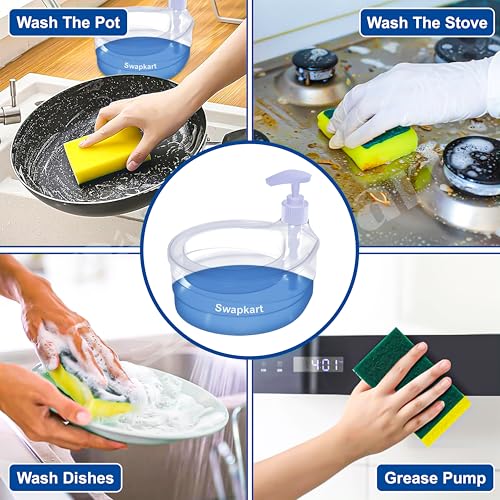 SWAPKART-Pack-of-2-Double-Layer-Soap-Dispenser-for-Bathroom-Accessories-Dishwasher-Liquid-Holder