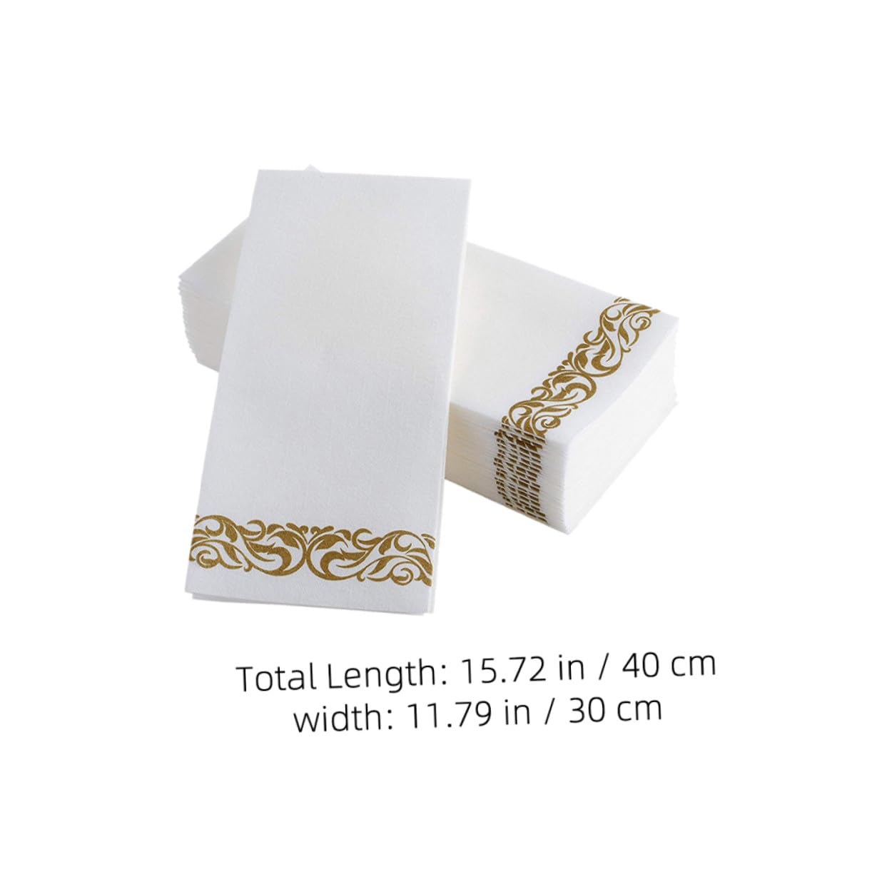 75stücke Servietten mit Aufdruck Einzeln Gefaltet für Teepartys und Formelle Abendessen Einwegpapierservietten