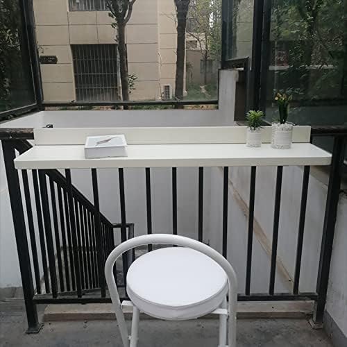 Table de balcon pliante pour balustrade afin de meubler les petits balcons