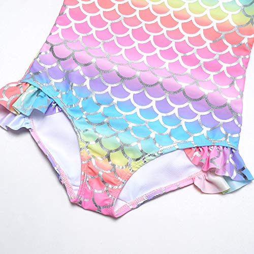Image of QPANCY Girls Swimsuits Unicorn Bathing Suits Toddler Kids One Piece Swimwear