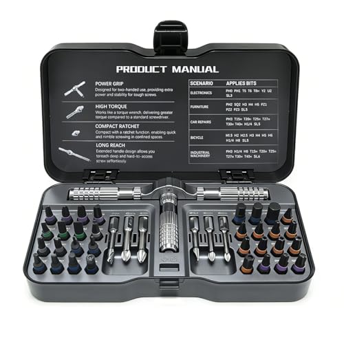 40 In 1 Magnetic Ratchet Screwdriver Set, Multifunctional Diy Ratchet