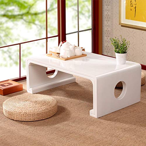Mesa de madera maciza tatami para aprovechar ventanas pequeñas sin espacio 3