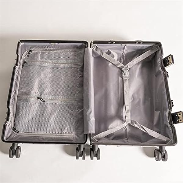 SZYAW ssxl Custodia Rigida Bagagli Cabina Ruote Trolley Trolley Unisex Rotante Grande Capacità 24 Pollice Bagagli PC Hard Trolley Case, rosa