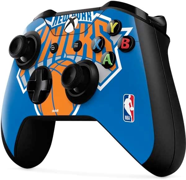 Skinit Decal Gaming Skin Compatible with Xbox One X Controller - Officially Licensed NBA New York Knicks Large Logo Design