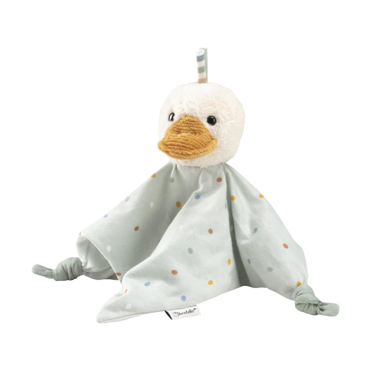 Knuffel eend met plaid zand - Charme Deco