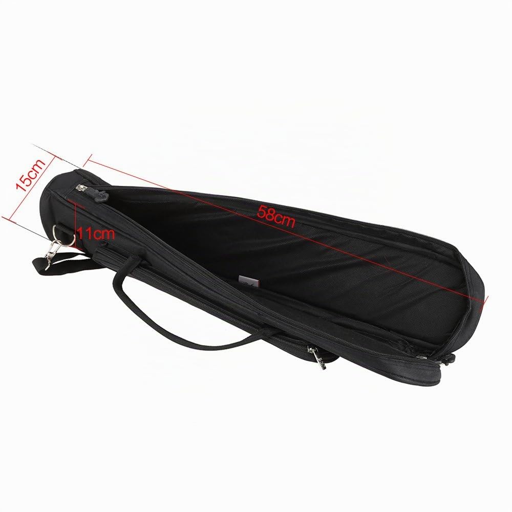 Sassofono Soprano Sax Bag Custodia Tipo Diritto Addensare Schiuma Imbottita Tessuto Non Tessuto Panno Interno con Tracolla Regolabile