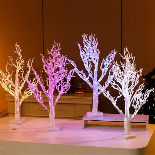 Sapin de Noël de table avec LED intégrées en PVC pour décoration de cheminée - 3