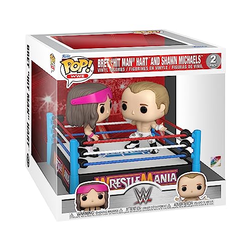 Funko Pop Moments: WWE - Bret Hart Hit Man Hart and Shawn Michaels - Collectable Vinyl Figure - Gift Idea - Official Merchandise - Toys for Kids &...