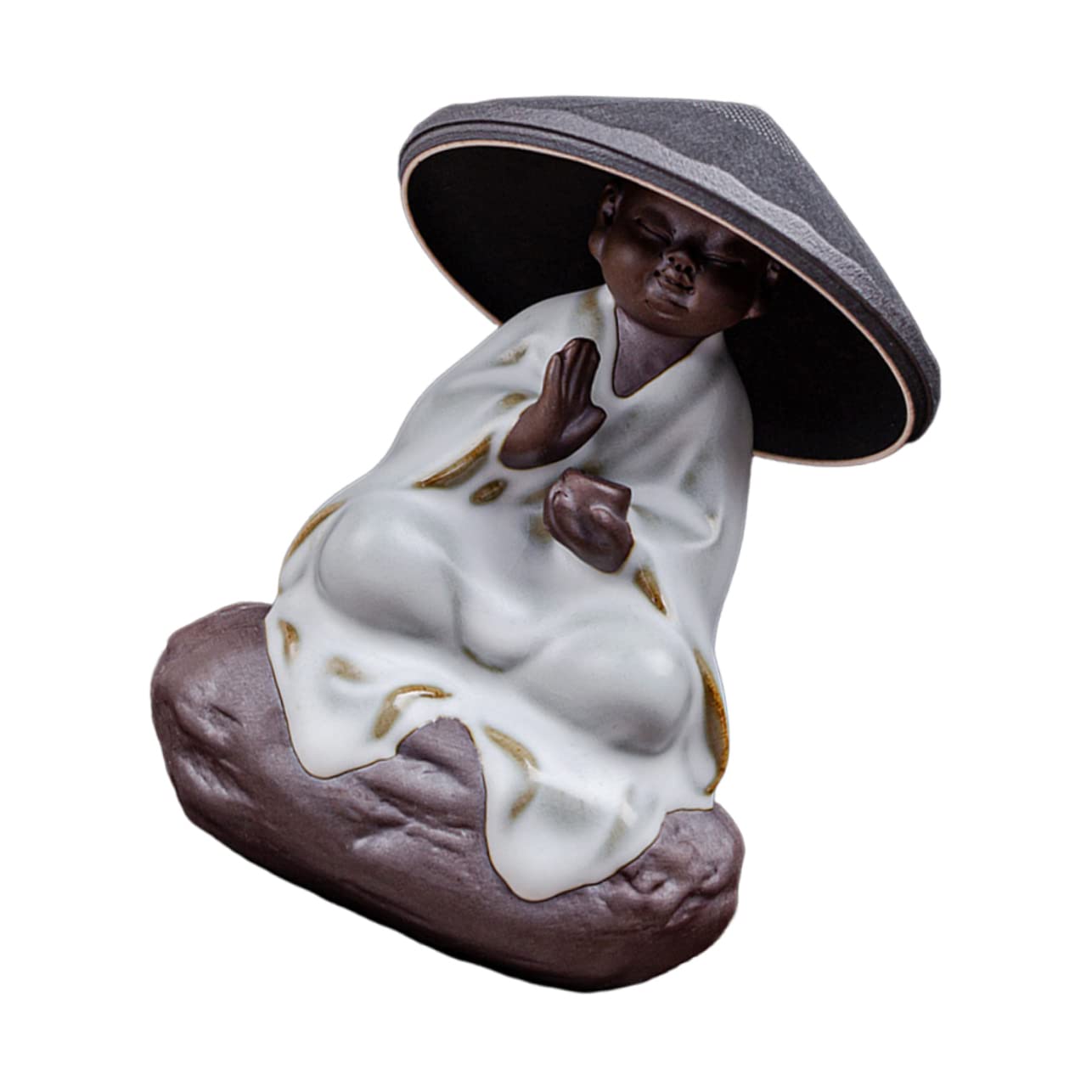 ULTECHNOVO Filtro per Tè in Ceramica Statuetta Decorativa Infusore per Tè Sfuso e Decorazione da Scrivania Set da Adatto per Casa Ufficio e Regalo