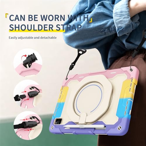 Funda MatePad Pro 12.6 silicona con correa ajustable y soporte 6