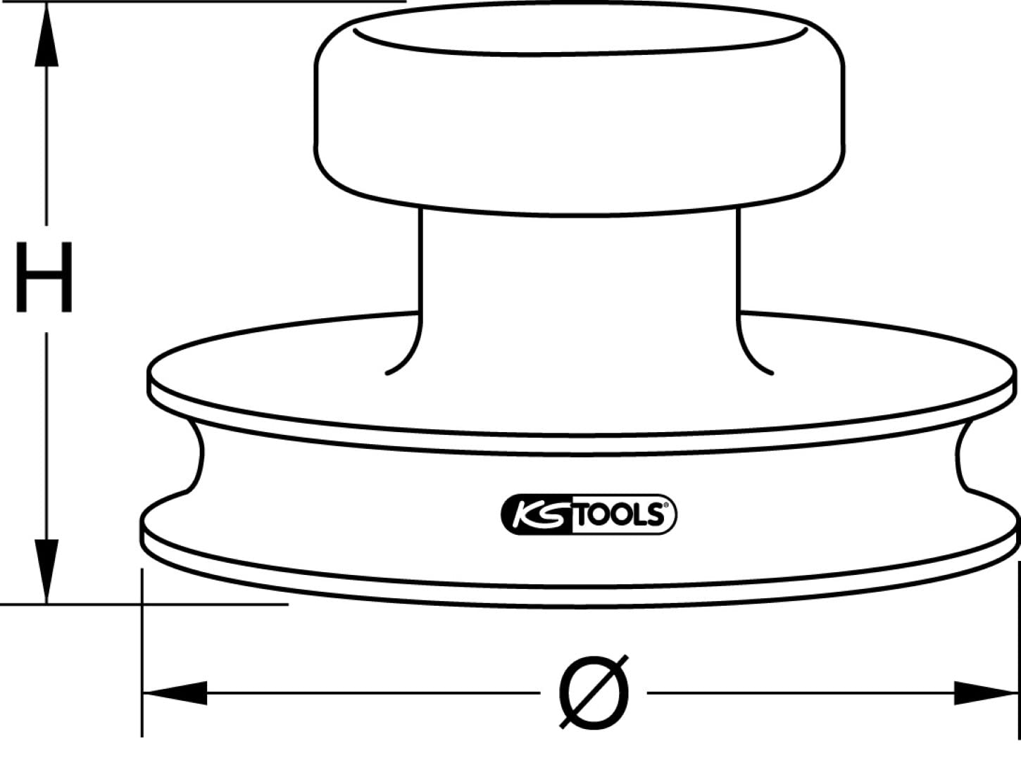 KS Tools Zuignap 28 mm - 7881501167
