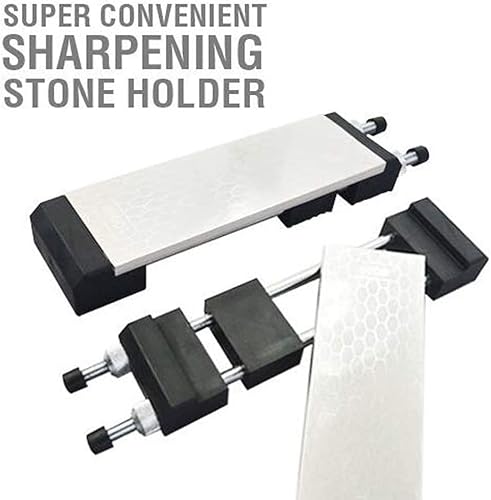 Miniatura 2 de Comfecto - Soporte ajustable para piedra de afilar de 5-12 a 9 pulgadas, puente de fregadero de piedra antideslizante, base de acero inoxidable