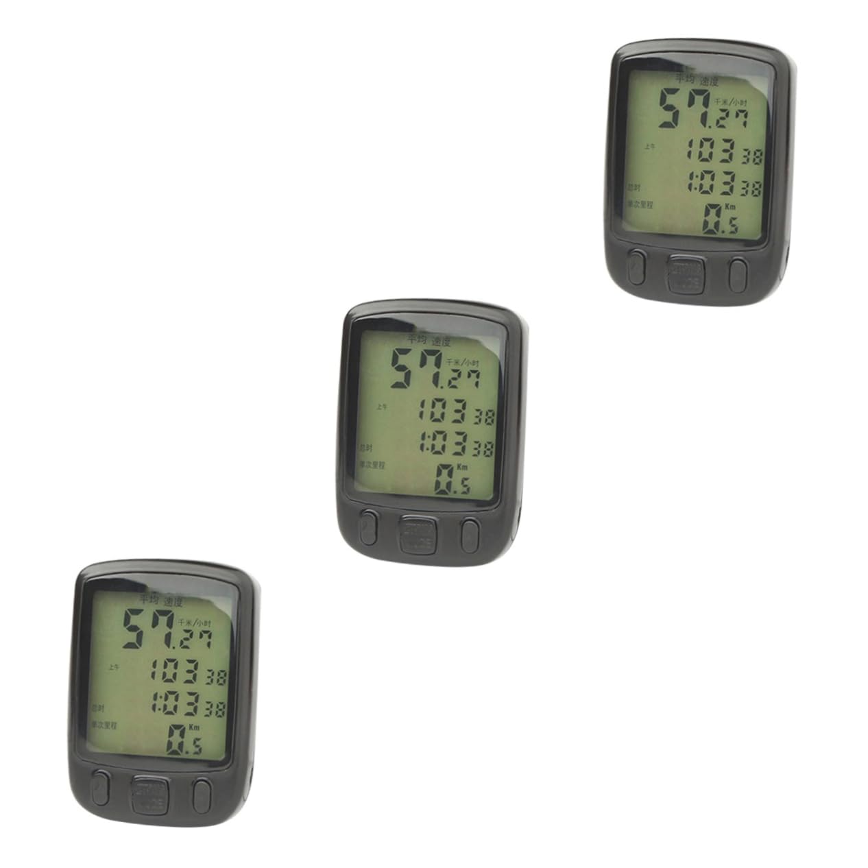 YARNOW 3pezzi Odometro Per Con Display Lcd Computer Per Mountain Bike Facile Installazione e Batteria Rimovibile Per Attività Outdoor