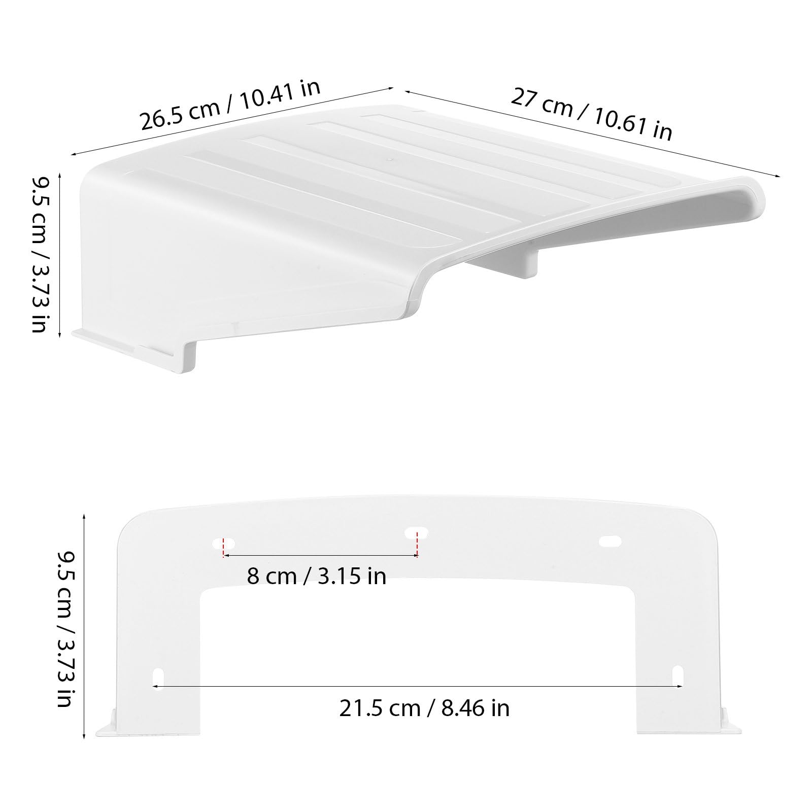 Gatuida 3 Unidades de Cubierta Protectora Universal para cámara de Exterior, Parasol, Impermeable, de plástico, para cámaras Tipo, Tipo y CCTV (Nest, Ring, Dome, Bullet).