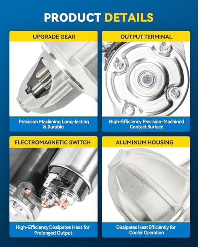Image of PHILTOP New 17840N 1.4KW Starter Compatible with Subaru Forester 2003-2018 | Starter for Outback 2005-2007 2017-2019, Impreza 2004-2011, Legacy 2005-2007 2017-2019, B9 Tribeca 2006-2007, 9-2X 2005-2006