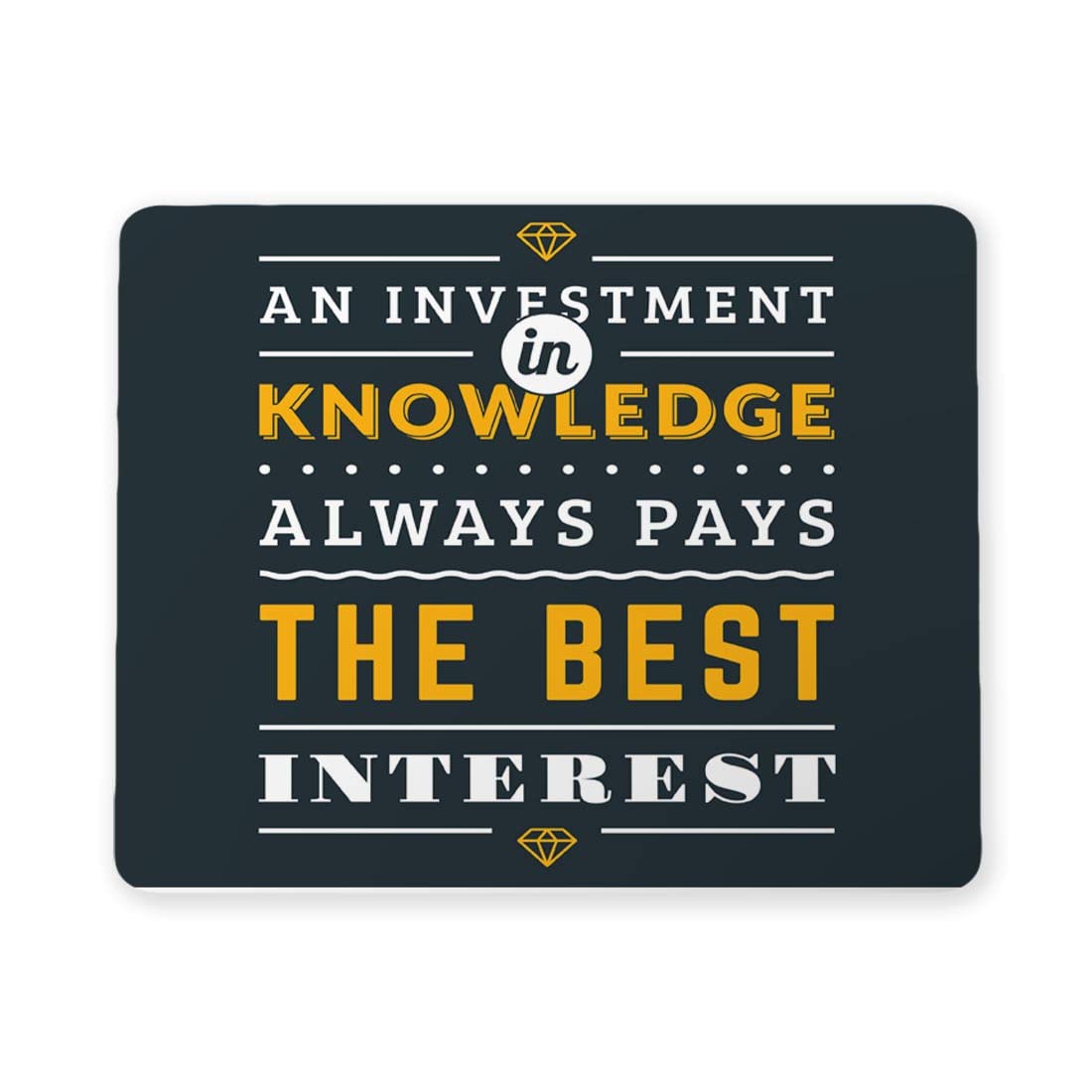100Yellow® Designer Quotes Mousepad | Non-Slip Waterproof Gaming Pad - 6125 (B0743DRXR2) Amazon Price History, Amazon Price Tracker