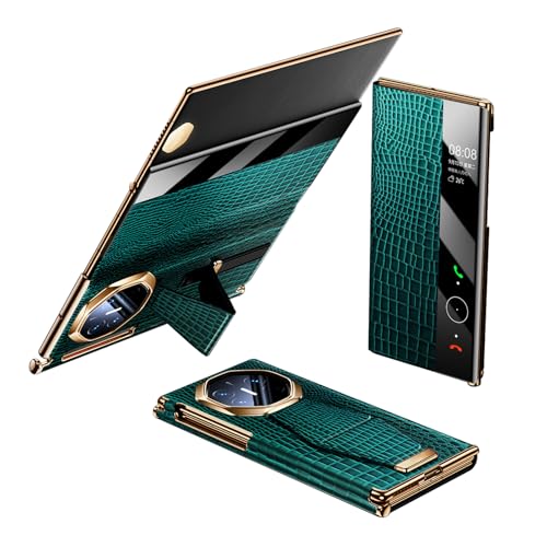 HAMEILU �K�p�Ώ�Huawei Mate XT/Xts�p�L�b�N�X�^���h�P�[�X�A���t���{�v�t���b�v�J�o�[�A�X���C�h�����X�g�o���h�A�����N���R�_�C�����V�F��,�O���[��,XTs