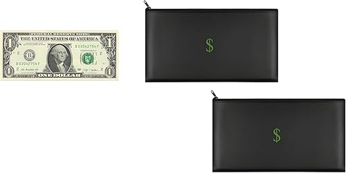 Miniatura 8 de Efectivobolsa de dinerobolsa tamaño perfecto, impermeable, 7.7 in x 3.9 in, bolsa de viajebolsa con icono de efectivosímbolodólar$ signo.