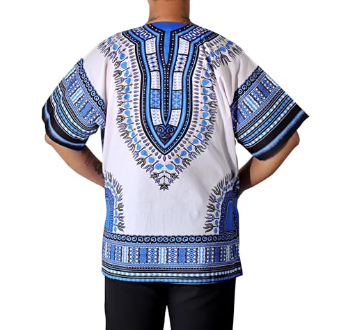 Image of DA'IKI Dashiki Cotton Shirt African Tribal Kaftan Boho Caftan Unisex