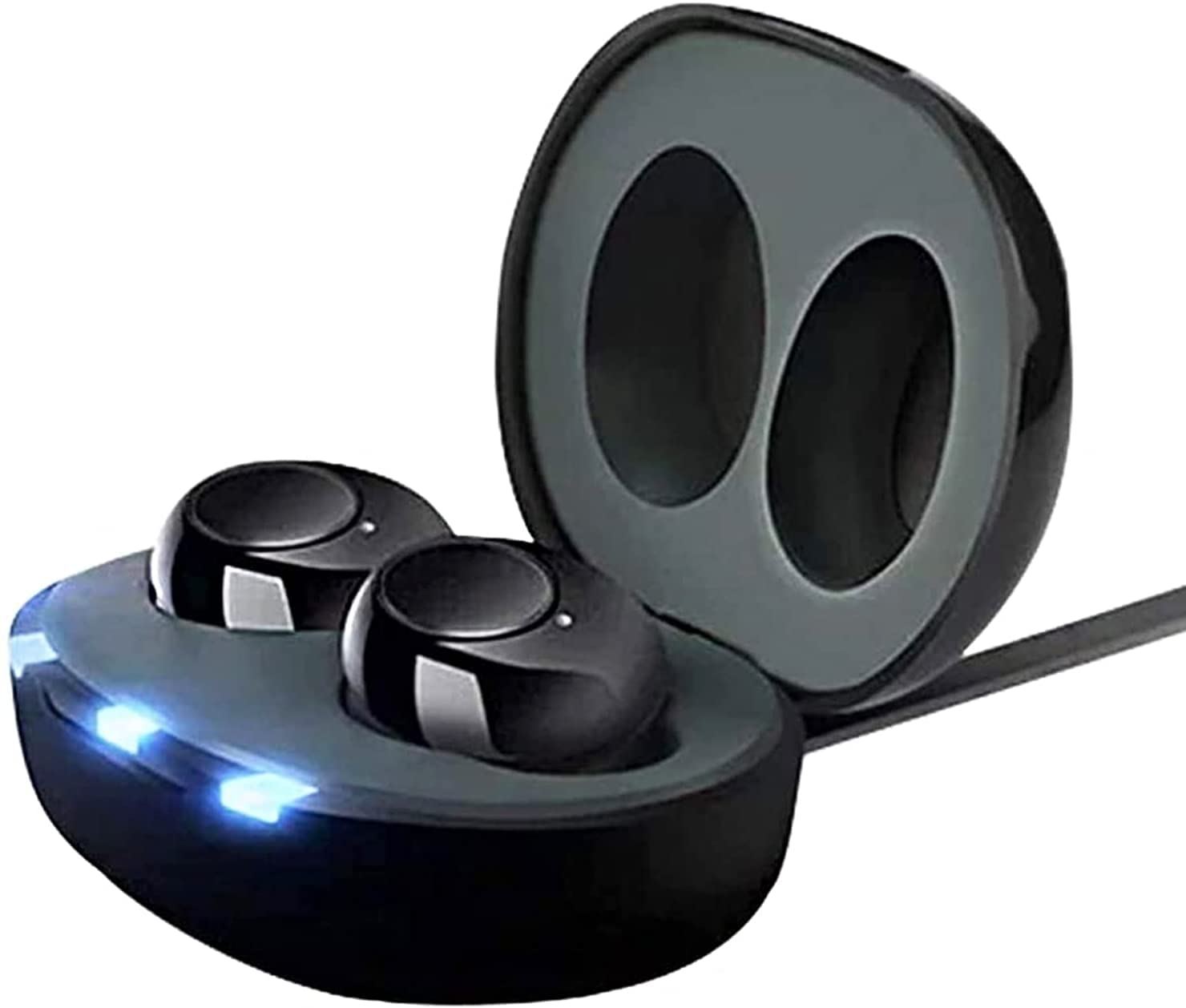 YUXN Invisible Rechargeable Sound Amplifiers Digital Adjustable Tone Hearing Solution for The Elderly And Young Hearing Loss Voice Enhancer Hearing with Charging Box(1 Pair)