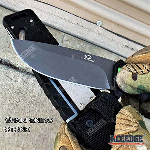 Tactical Knife Hunting Knife Survival Knife 9.5\" D2 Steel Outdoor Survival Fixed Blade Knife Fire Starter Cord Cutter Knife Sharpener Camping Accessories Camping Gear Survival Gear Tactical Gear 79729 - Thumbnail 6