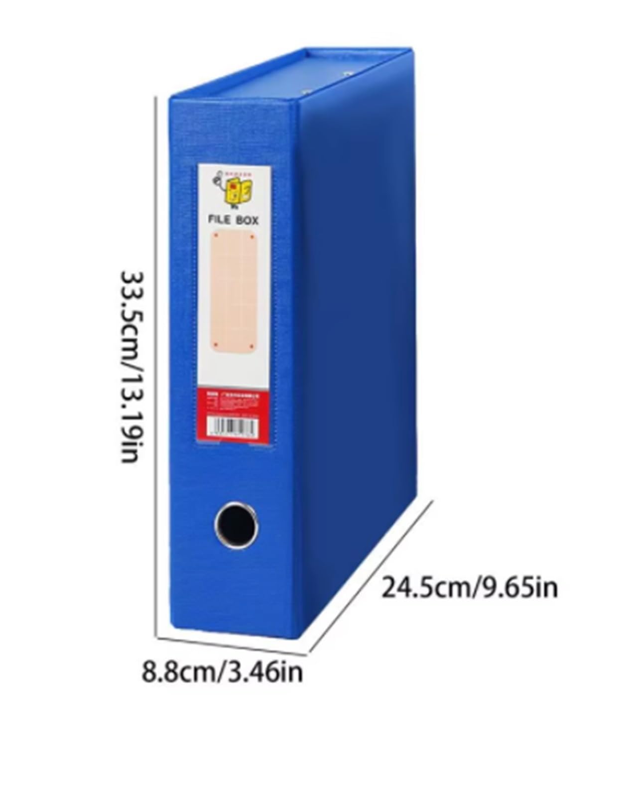 Cartella In Scatola Scatole for file A4 Scatola for documenti in cartone Design con coperchio integrato impermeabile Raccoglitore for file Scatole for file Per L'Archiviazione Dei Documenti(Dark blue)
